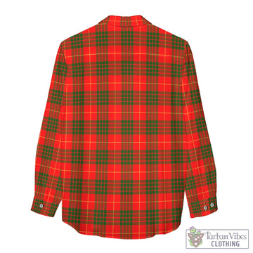 Cameron Modern Tartan Women's Casual Shirt with Family Crest