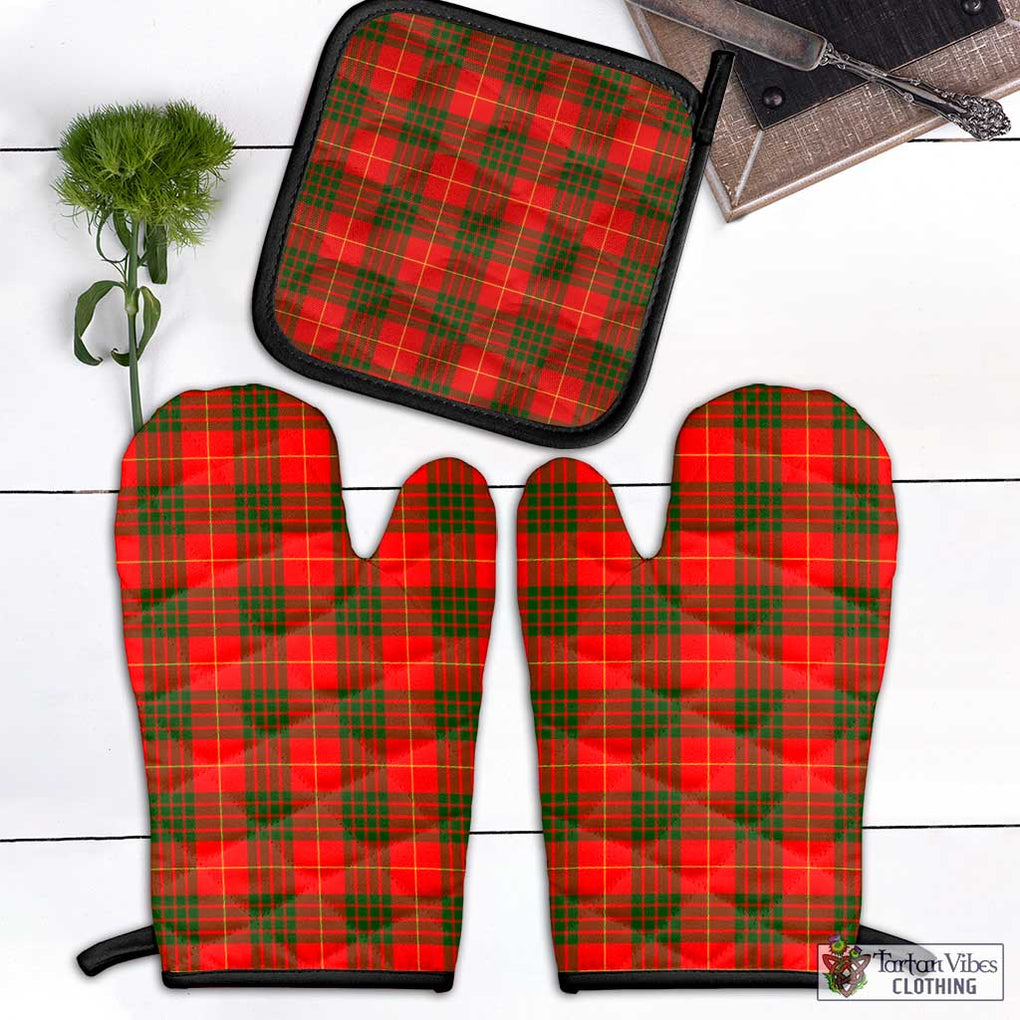 Cameron Modern Tartan Combo Oven Mitt & Pot-Holder Combo 1 Oven Mitt & 1 Pot-Holder Black - Tartan Vibes Clothing