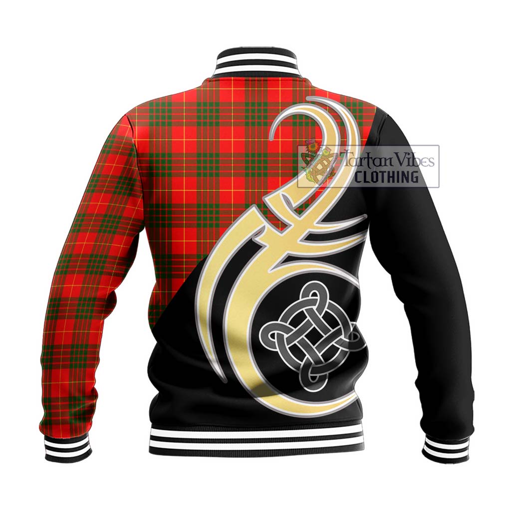 Cameron Modern Tartan Baseball Jacket with Family Crest and Celtic Symbol Style - Tartan Vibes Clothing