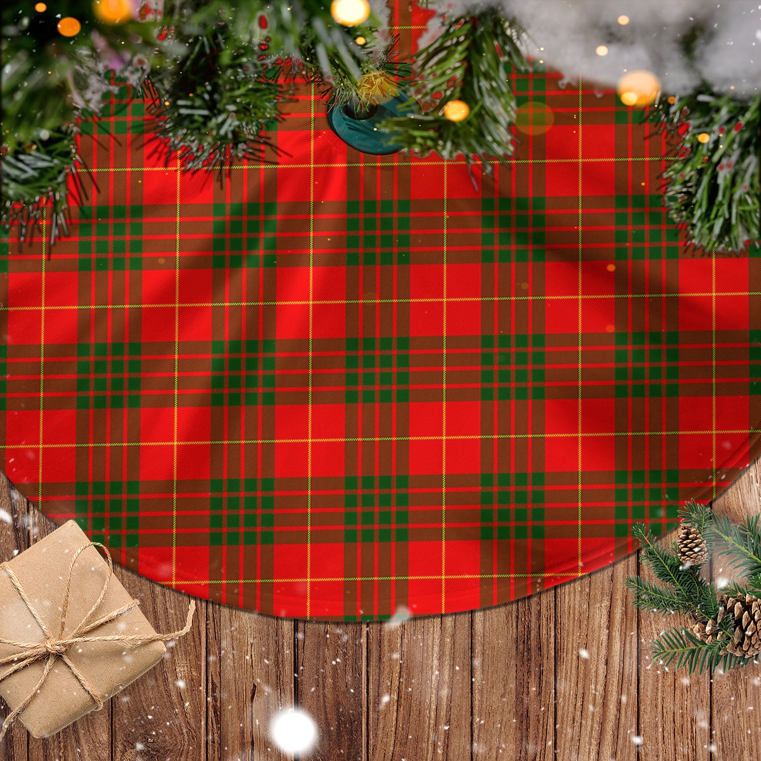 Cameron Modern Tartan Christmas Tree Skirt - Tartanvibesclothing