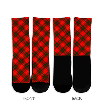 Cameron Modern Tartan Crew Socks Cross Tartan Style