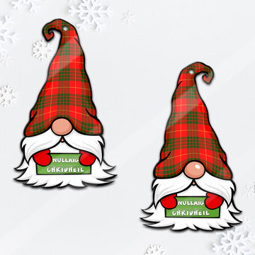 Cameron Modern Gnome Christmas Ornament with His Tartan Christmas Hat