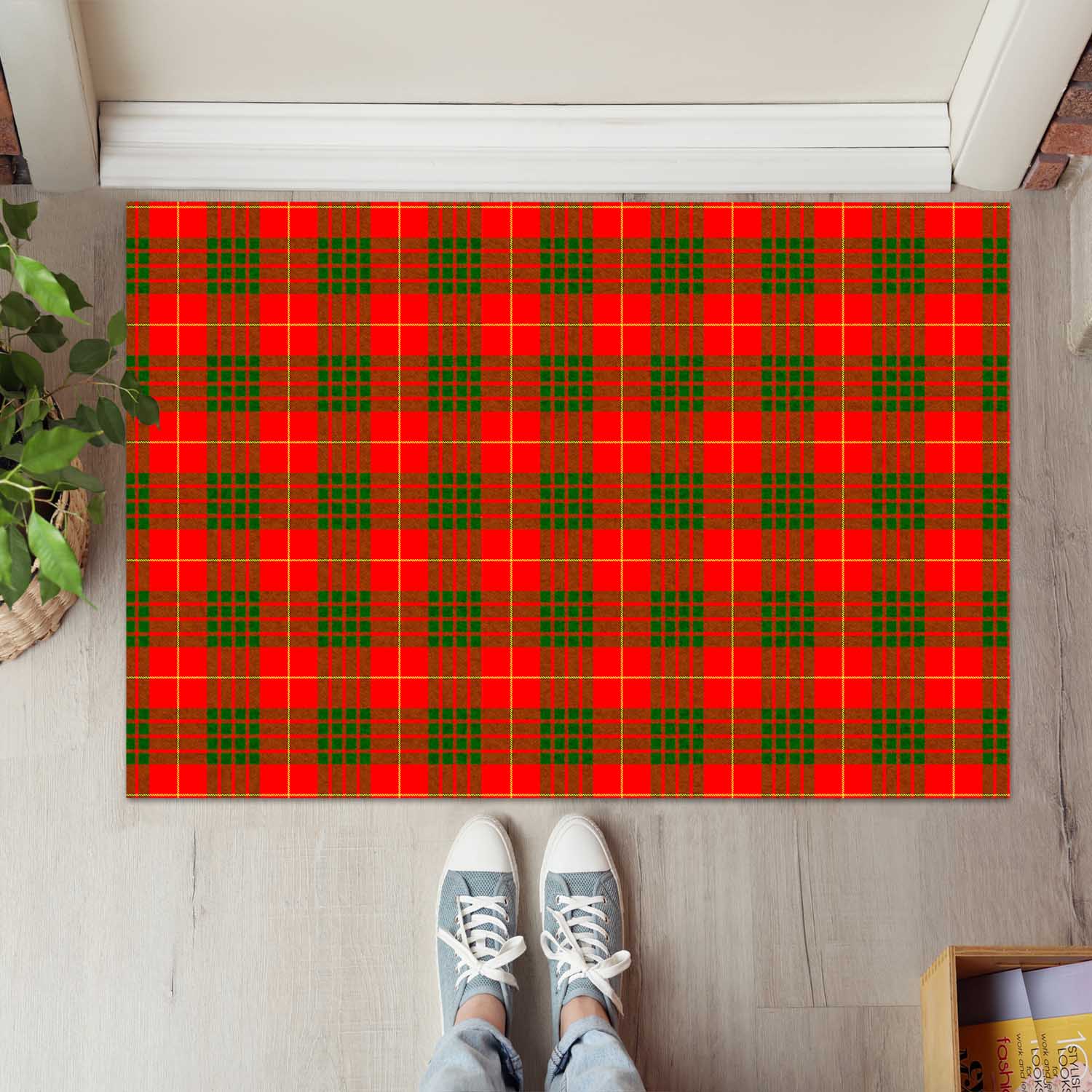 Cameron Modern Tartan Door Mat - Tartanvibesclothing