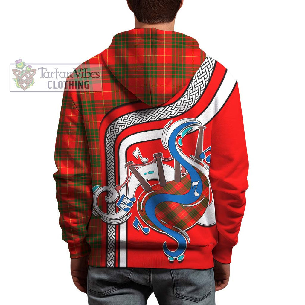 Cameron Modern Tartan Hoodie with Epic Bagpipe Style - Tartanvibesclothing Shop