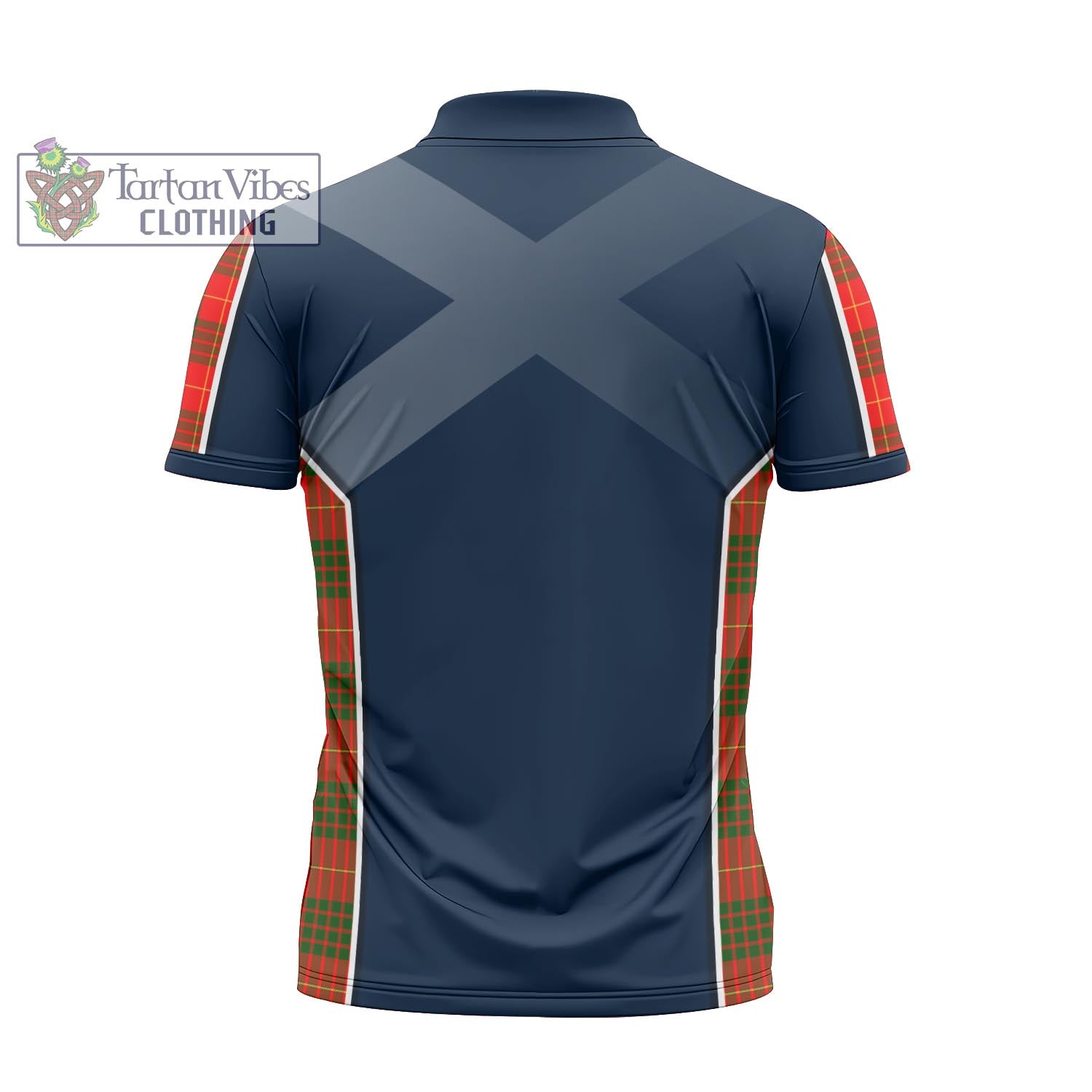 Tartan Vibes Clothing Cameron Modern Tartan Zipper Polo Shirt with Family Crest and Lion Rampant Vibes Sport Style