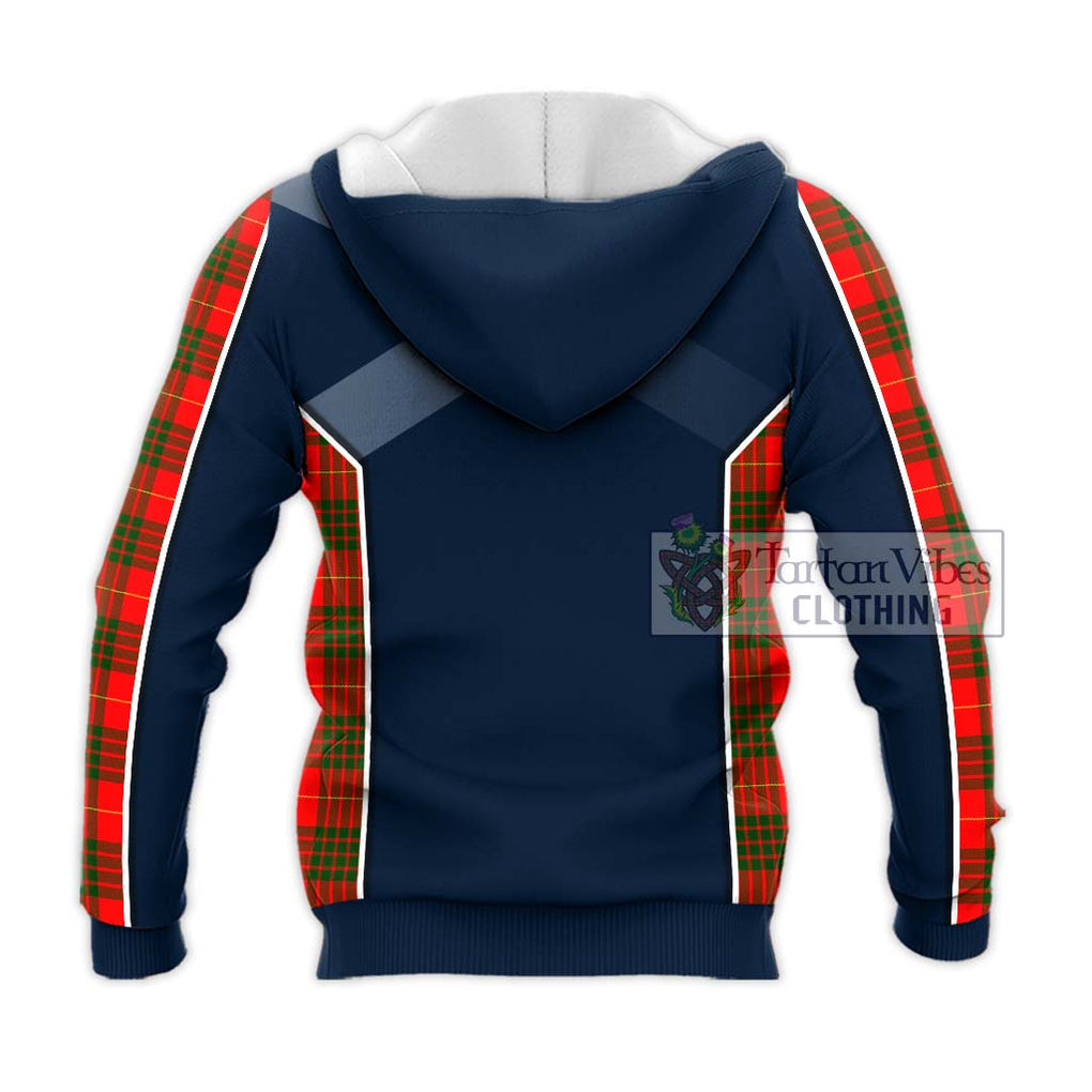 Cameron Modern Tartan Knitted Hoodie with Family Crest and Lion Rampant Vibes Sport Style - Tartan Vibes Clothing