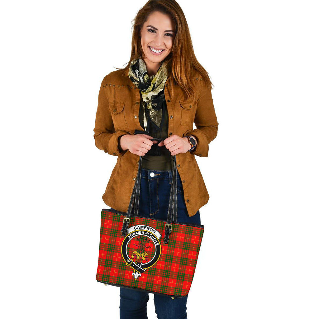 cameron-modern-tartan-leather-tote-bag-with-family-crest