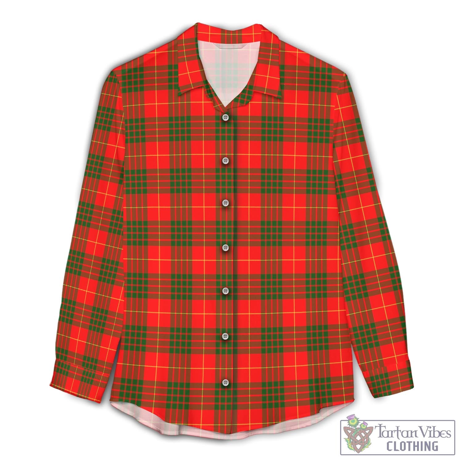 Cameron Modern Tartan Womens Casual Shirt