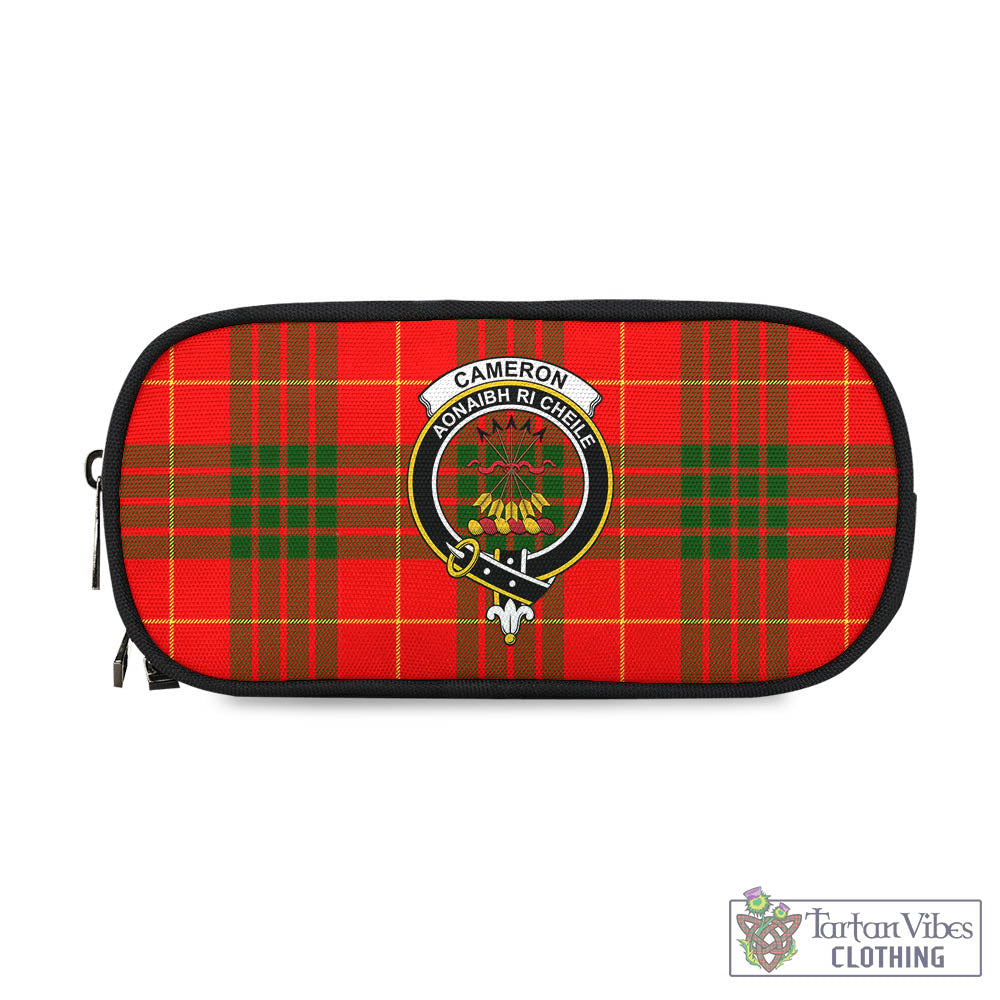 Tartan Vibes Clothing Cameron Modern Tartan Pen and Pencil Case with Family Crest