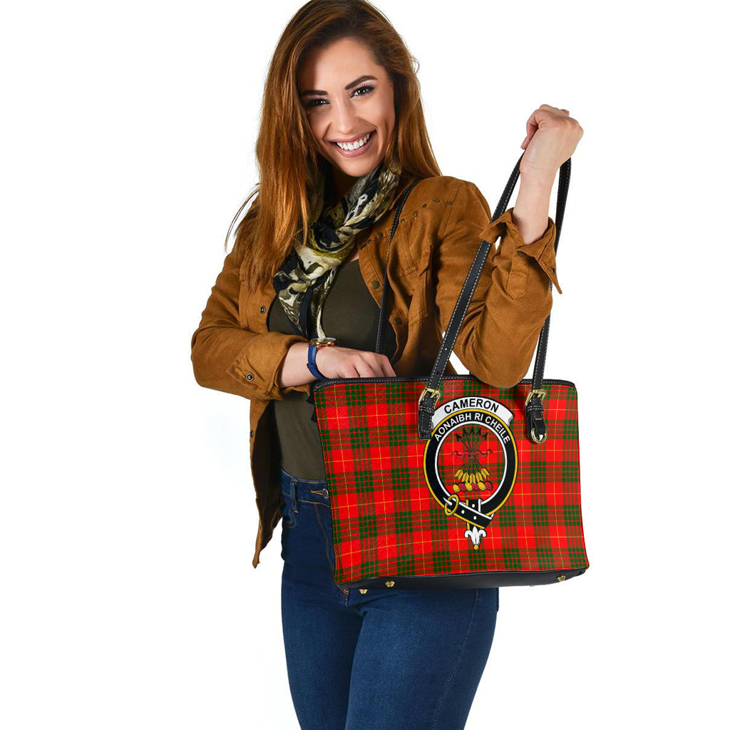 cameron-modern-tartan-leather-tote-bag-with-family-crest