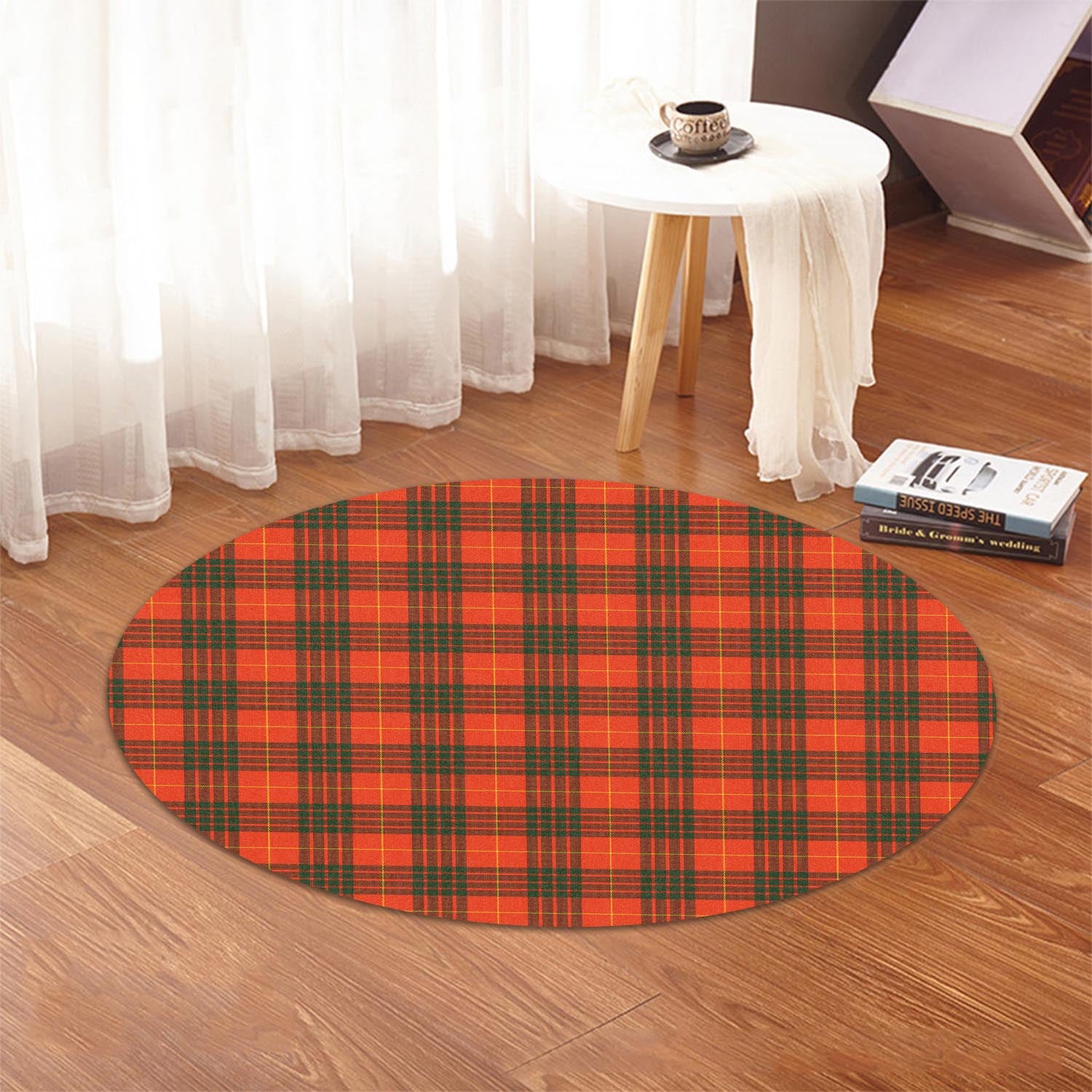 Cameron Modern Tartan Round Rug - Tartanvibesclothing