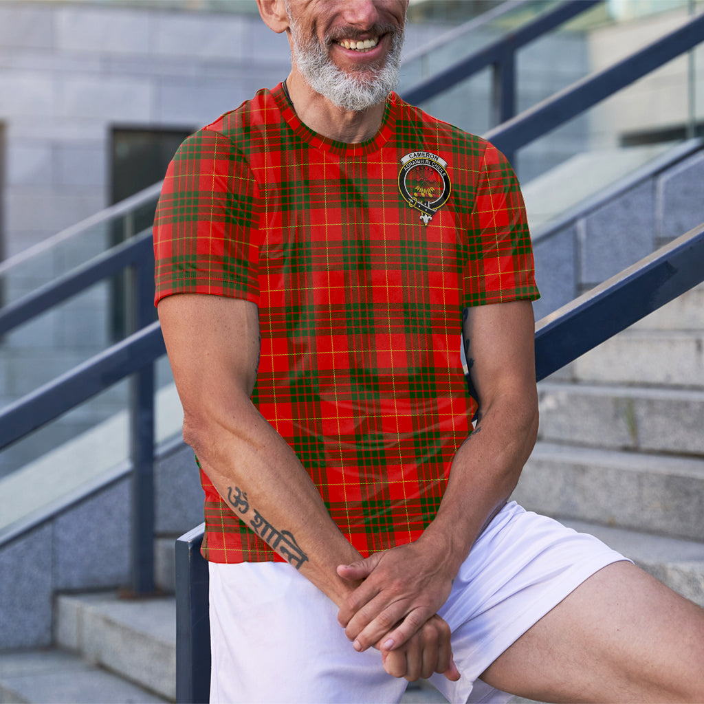 Cameron Modern Tartan T-Shirt with Family Crest - Tartan Vibes Clothing