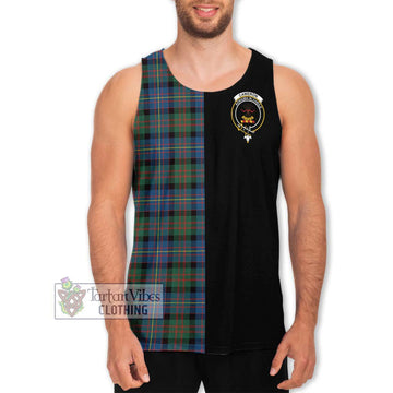 Cameron of Erracht Ancient Tartan Men's Tank Top with Family Crest and Half Of Me Style