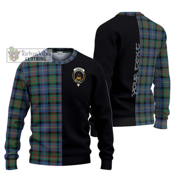 Cameron of Erracht Ancient Tartan Ugly Sweater with Family Crest and Half Of Me Style