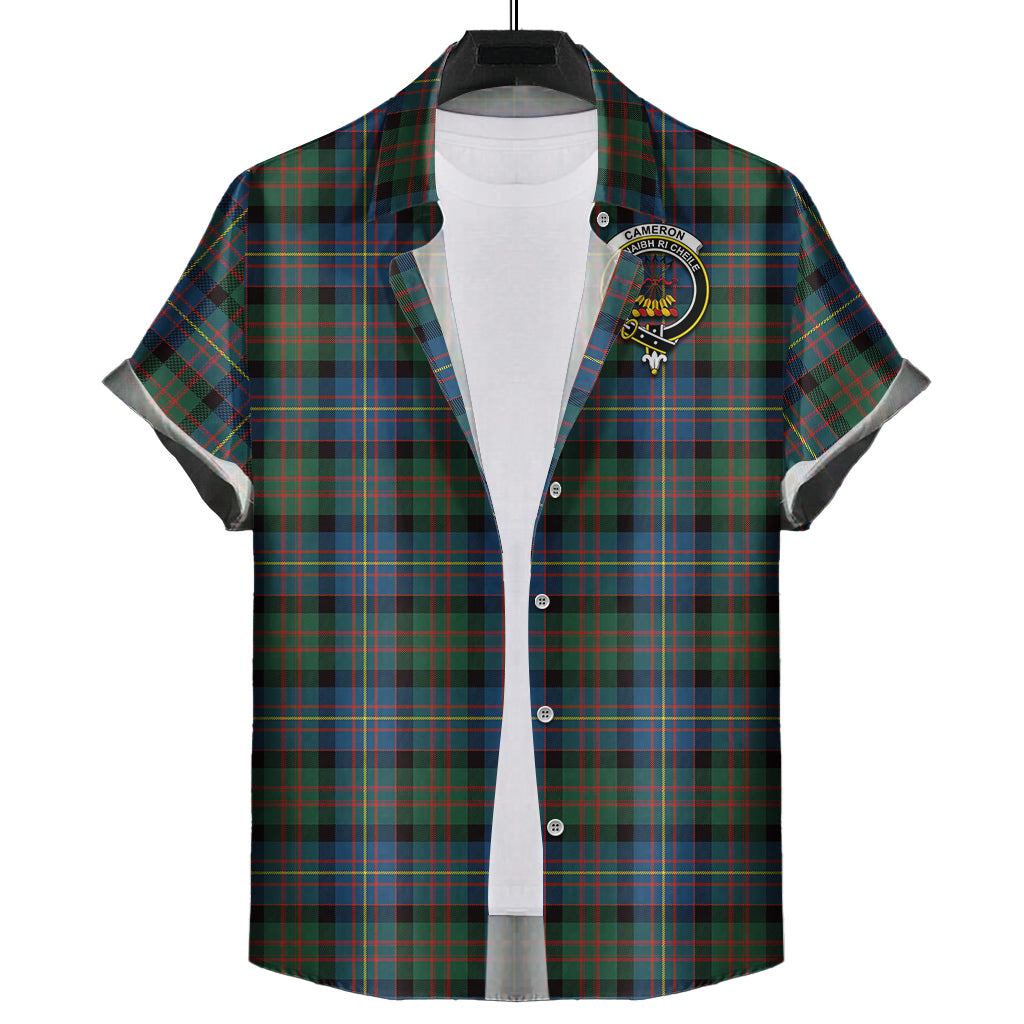 cameron-of-erracht-ancient-tartan-short-sleeve-button-down-shirt-with-family-crest