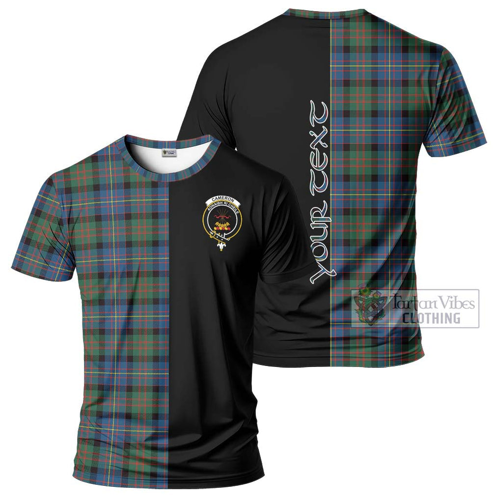 Cameron of Erracht Ancient Tartan T-Shirt with Family Crest and Half Of Me Style Kid's Shirt - Tartanvibesclothing Shop