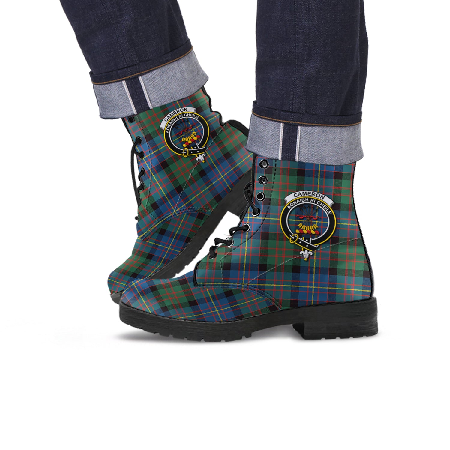 cameron-of-erracht-ancient-tartan-leather-boots-with-family-crest