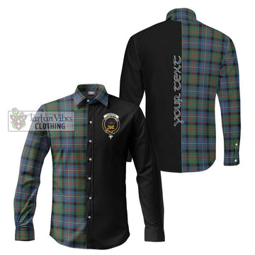 Cameron of Erracht Ancient Tartan Long Sleeve Button Shirt with Family Crest and Half Of Me Style