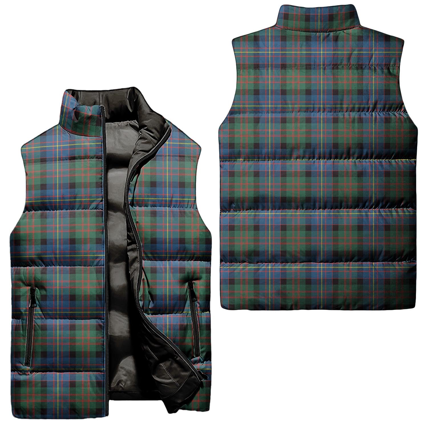 Cameron of Erracht Ancient Tartan Sleeveless Puffer Jacket Unisex - Tartanvibesclothing