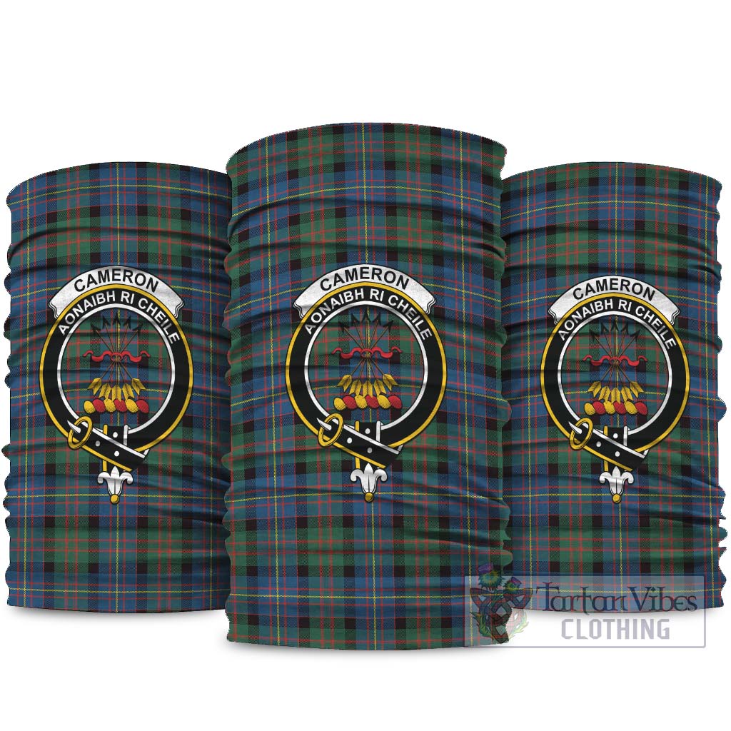 Cameron of Erracht Ancient Tartan Neck Gaiters, Tartan Bandanas, Tartan Head Band with Family Crest