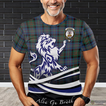 Cameron of Erracht Ancient Tartan T-Shirt with Alba Gu Brath Regal Lion Emblem