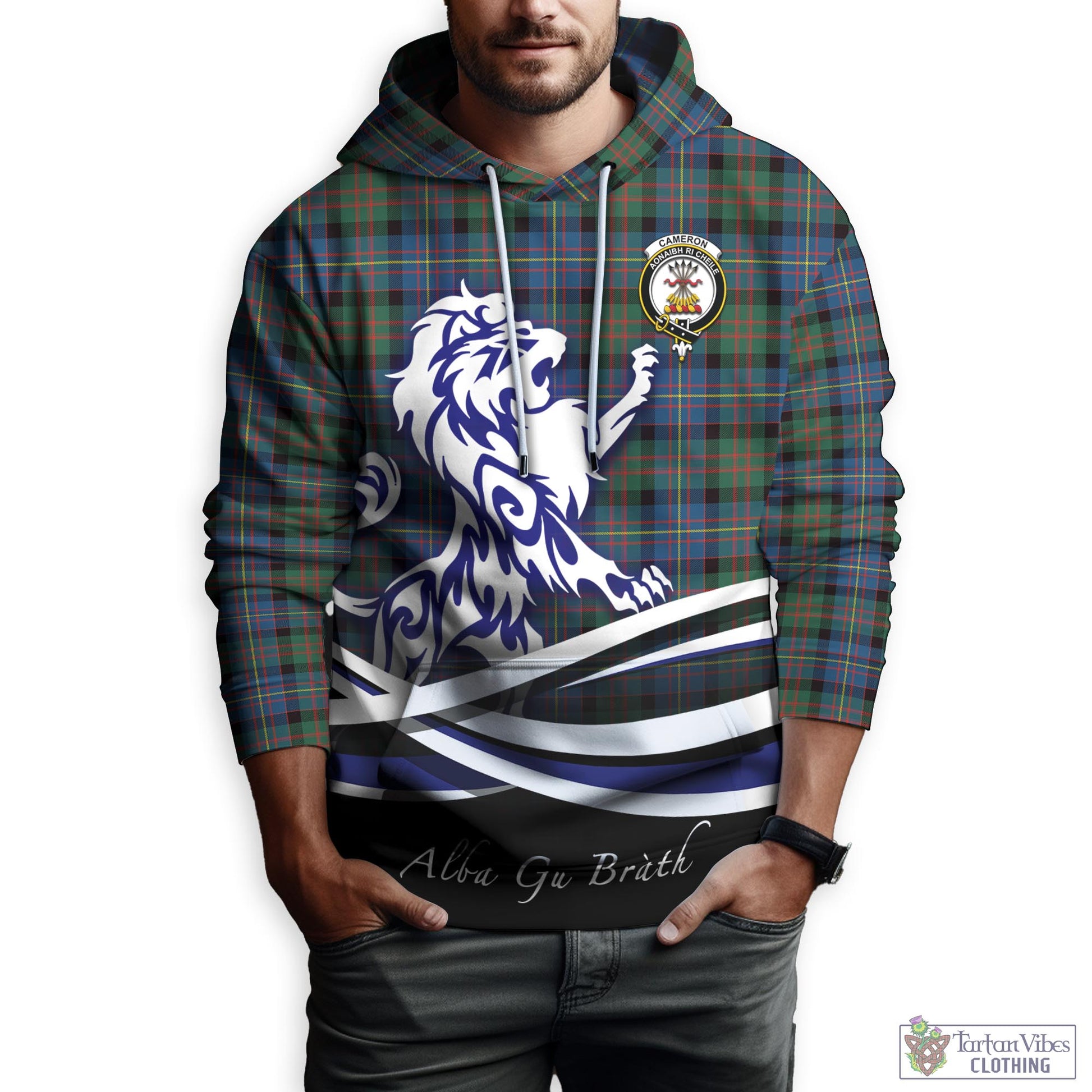 cameron-of-erracht-ancient-tartan-hoodie-with-alba-gu-brath-regal-lion-emblem