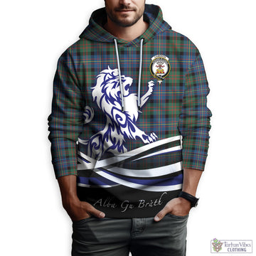 Cameron of Erracht Ancient Tartan Hoodie with Alba Gu Brath Regal Lion Emblem