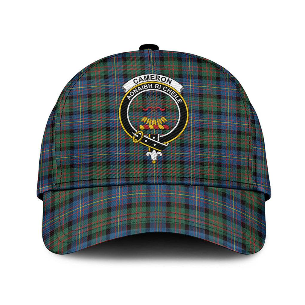 cameron-of-erracht-ancient-tartan-classic-cap-with-family-crest