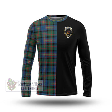 Cameron of Erracht Ancient Tartan Long Sleeve T-Shirt with Family Crest and Half Of Me Style