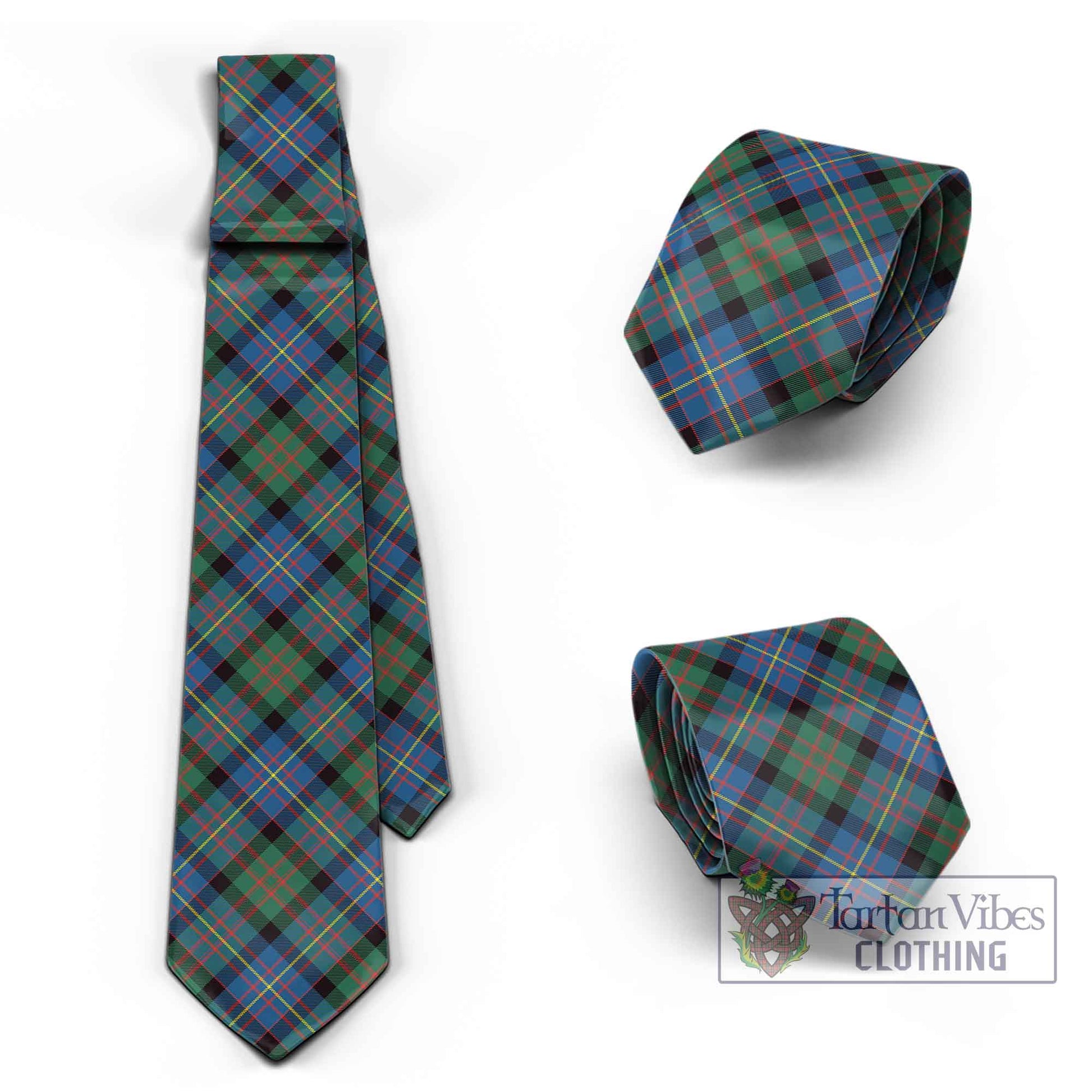 Tartan Vibes Clothing Cameron of Erracht Ancient Tartan Classic Necktie Cross Style