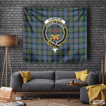 Cameron of Erracht Ancient Tartan Tapestry Wall Hanging and Home Decor for Room with Family Crest