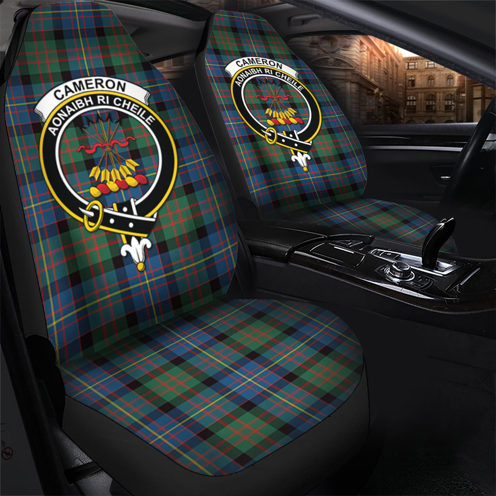 Cameron of Erracht Ancient Tartan Car Seat Cover with Family Crest - Tartanvibesclothing