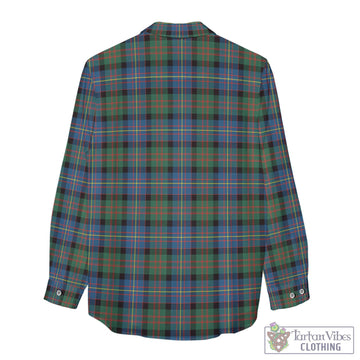 Cameron of Erracht Ancient Tartan Women's Casual Shirt with Family Crest