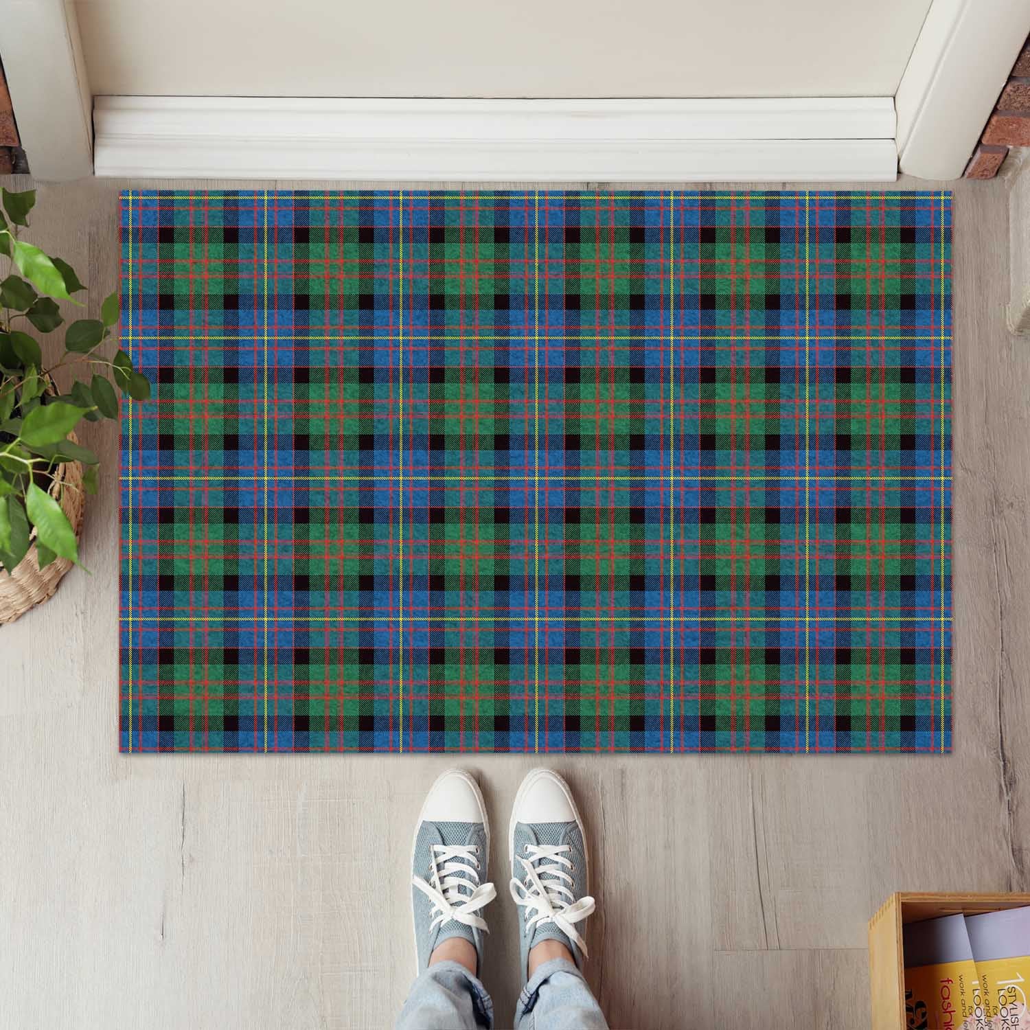 Cameron of Erracht Ancient Tartan Door Mat - Tartanvibesclothing