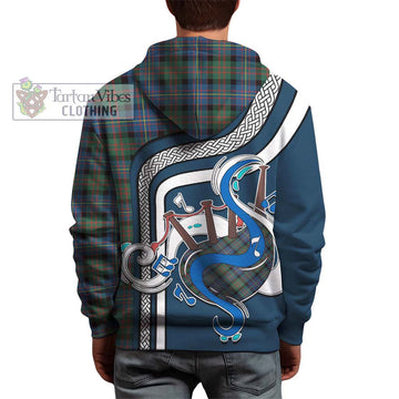 Cameron of Erracht Ancient Tartan Hoodie with Epic Bagpipe Style