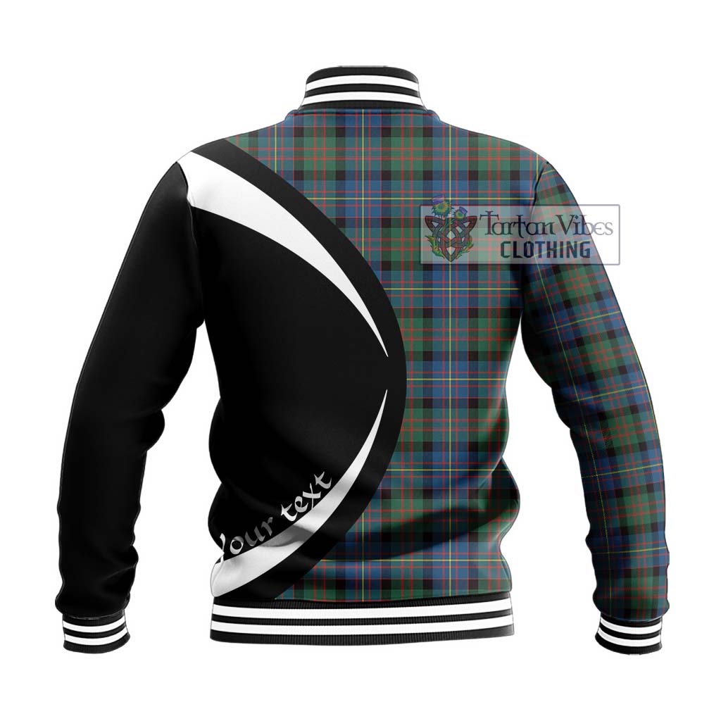 Cameron of Erracht Ancient Tartan Baseball Jacket with Family Crest Circle Style - Tartan Vibes Clothing