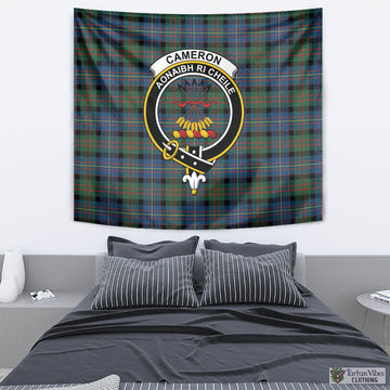 Cameron of Erracht Ancient Tartan Tapestry Wall Hanging and Home Decor for Room with Family Crest