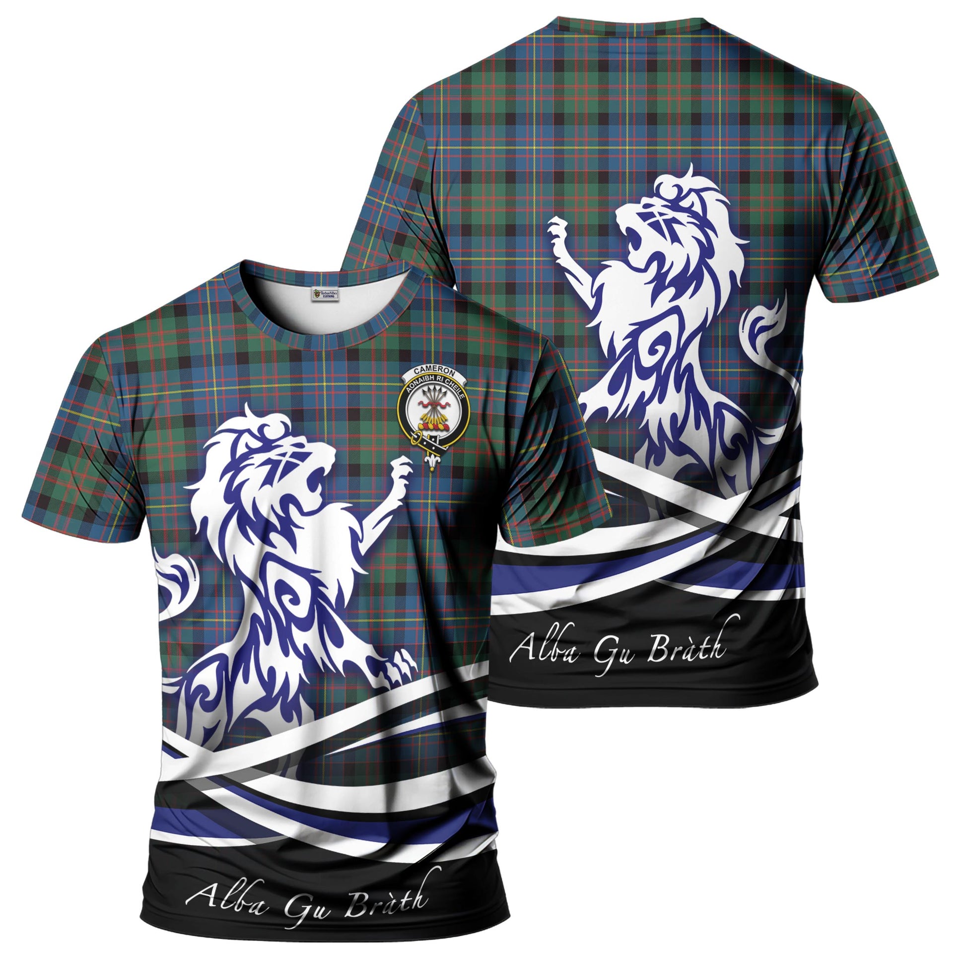 cameron-of-erracht-ancient-tartan-t-shirt-with-alba-gu-brath-regal-lion-emblem