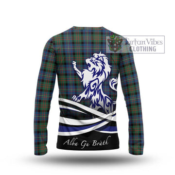 Cameron of Erracht Ancient Tartan Long Sleeve T-Shirt with Alba Gu Brath Regal Lion Emblem