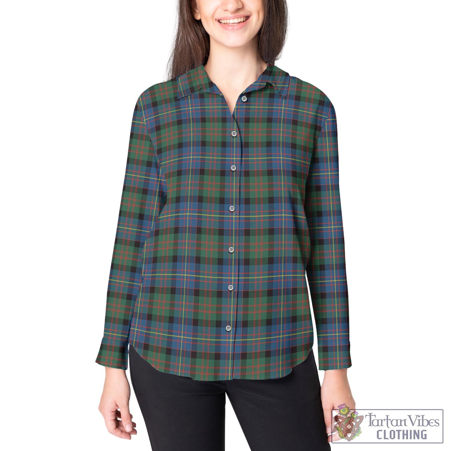 Cameron of Erracht Ancient Tartan Womens Casual Shirt