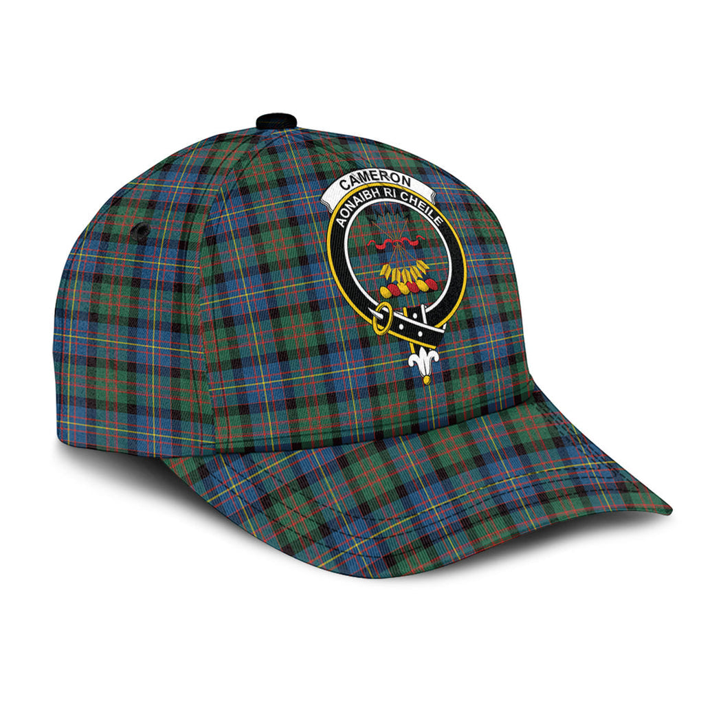 Cameron of Erracht Ancient Tartan Classic Cap with Family Crest - Tartan Vibes Clothing