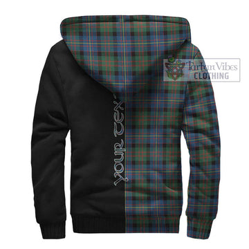 Cameron of Erracht Ancient Tartan Sherpa Hoodie with Family Crest and Half Of Me Style