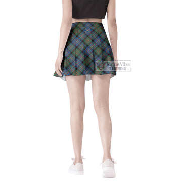 Cameron of Erracht Ancient Tartan Women's Plated Mini Skirt Cross Style