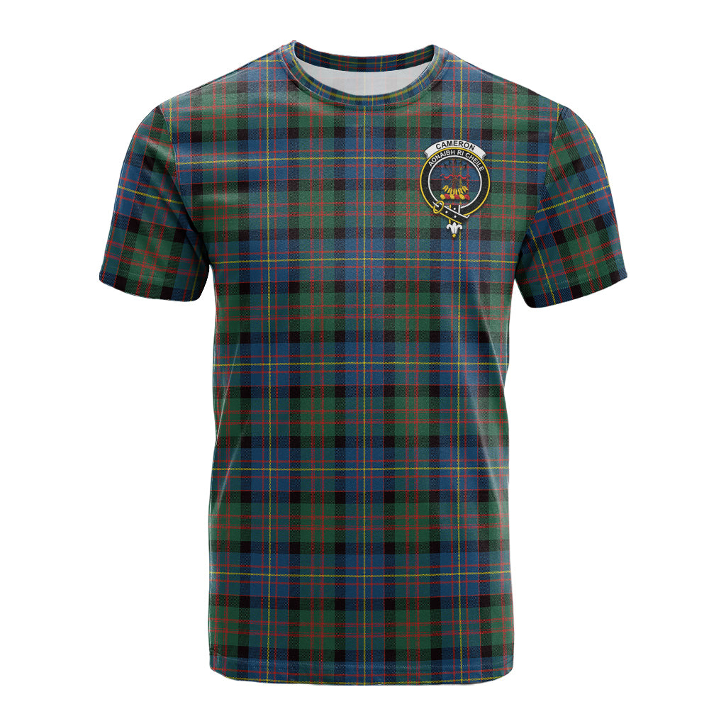 Cameron of Erracht Ancient Tartan T-Shirt with Family Crest - Tartan Vibes Clothing