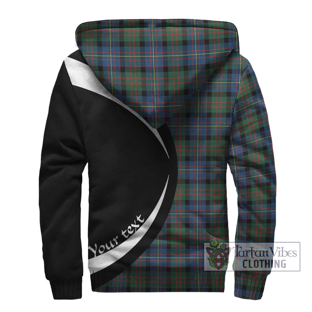 Cameron of Erracht Ancient Tartan Sherpa Hoodie with Family Crest Circle Style - Tartan Vibes Clothing