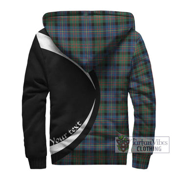 Cameron of Erracht Ancient Tartan Sherpa Hoodie with Family Crest Circle Style