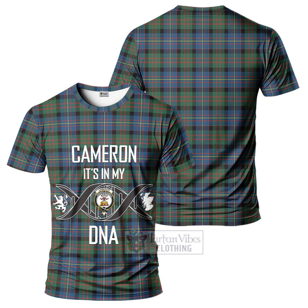 Cameron of Erracht Ancient Tartan T-Shirt with Family Crest DNA In Me Style - Tartan Vibes Clothing