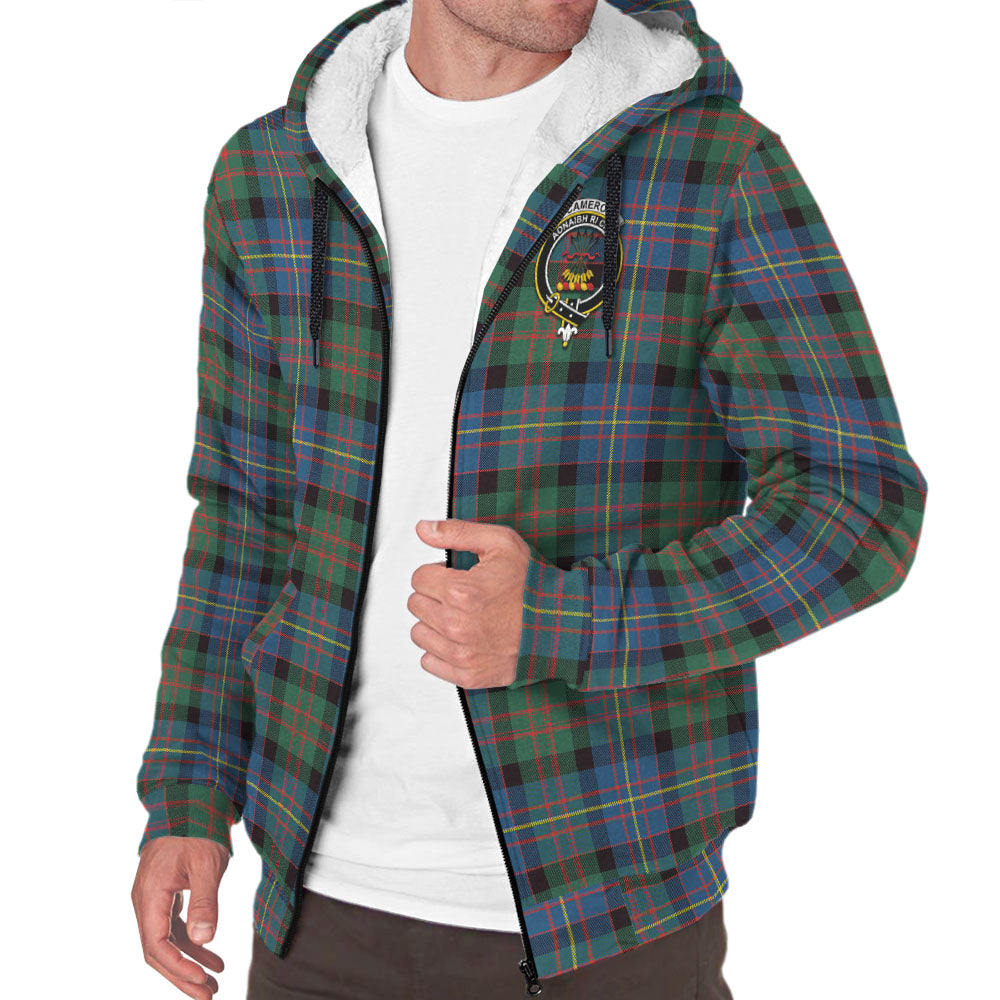 cameron-of-erracht-ancient-tartan-sherpa-hoodie-with-family-crest