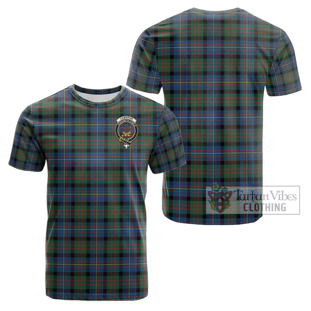 Cameron of Erracht Ancient Tartan Cotton T-Shirt with Family Crest Kid's Shirt - Tartanvibesclothing Shop