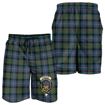 Cameron of Erracht Ancient Tartan Mens Shorts with Family Crest